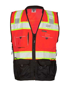 Kishigo S5002-5003 Unisex Premium Black Series® Surveyors Vest - 