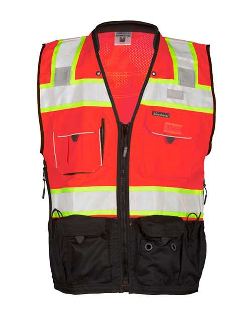 Kishigo S5002-5003 Unisex Premium Black Series® Surveyors Vest