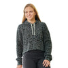 J. America 8853 Ladies Triblend Cropped Hood