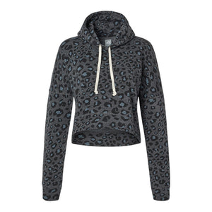 J. America 8853 Ladies Triblend Cropped Hood - 