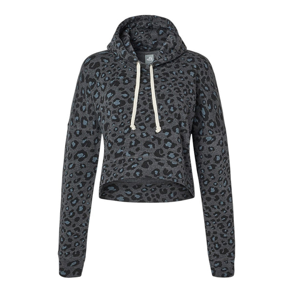 J. America 8853 Ladies Triblend Cropped Hood