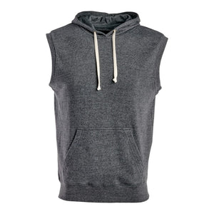 J.America 8877 Triblend Fleece Sleeveless Hood - 