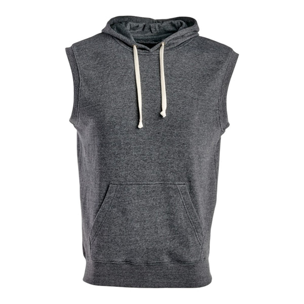 J.America 8877 Triblend Fleece Sleeveless Hood