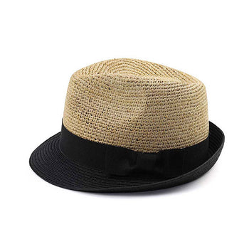 Mega Cap 8950 Infinity Selections Raffia Fedora Hat
