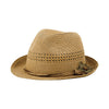 Mega Cap 8954 Ladies' Toyo Braid Fedora Hat