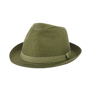 Mega Cap 8955 Toyo Braid Fedora Hat - 