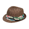 Mega Cap 8957 Wheat Braid Straw Fedora