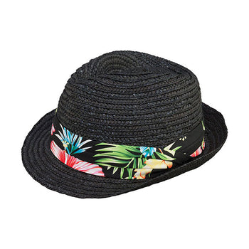 Mega Cap 8957 Wheat Braid Straw Fedora