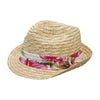 Mega Cap 8957 Wheat Braid Straw Fedora