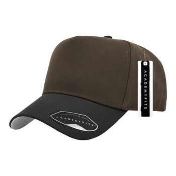 AcademyFit H1025 Canvas A-Frame Snapback Cap