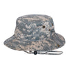 Mega Cap 9013A Washed Camouflage Twill Hunting Hat with Self Fabric Chin Cord