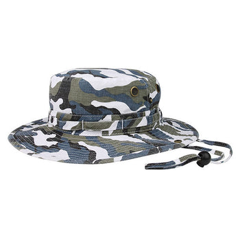 Mega Cap 9013C Camouflage Washed Hunting Hat with Self Fabric Chin Cord