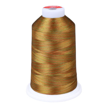 Gingko 911 PolySHINE #40 5000M Embroidery Threads-Multi Brown
