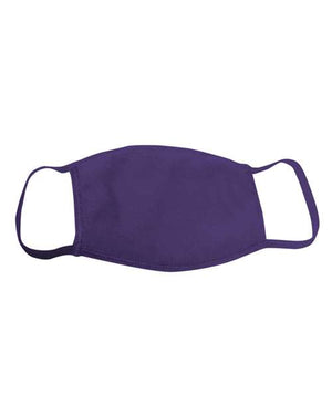 Bayside 1900 USA-Made 100% Cotton Face Mask - 
