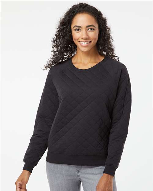 Boxercraft R08 Women's Quilted Crewneck Pullover
