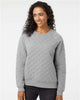 Boxercraft R08 Women's Quilted Crewneck Pullover