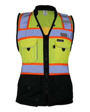 Kishigo S5021-5022 Women's Premium Black Series® Heavy Duty Surveyors Vest - 