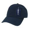 Decky 959 - 6 Panel Low Profile Relaxed Vintage Dad Hat, Distressed Dad Cap - CASE Pricing