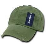 Decky 959 - 6 Panel Low Profile Relaxed Vintage Dad Hat, Distressed Dad Cap - CASE Pricing - Picture 13 of 15