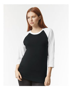 American Apparel 2003CVC Unisex CVC Three-Quarter Sleeve Tee - 