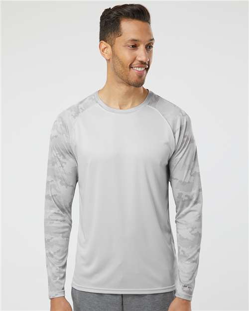 Paragon 216 Unisex Cayman Performance Camo Colorblocked Long Sleeve T-Shirt