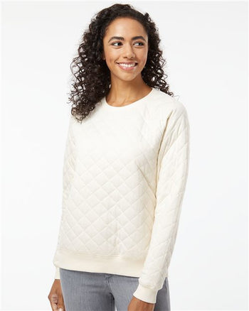Boxercraft R08 Women's Quilted Crewneck Pullover