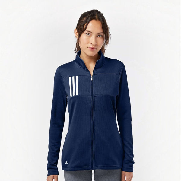 Adidas A483 Women's 3-Stripes Double Knit Full-Zip Jacket