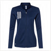 Adidas A483 Women's 3-Stripes Double Knit Full-Zip Jacket