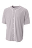 A4 A4N4184 Short Sleeve Full-Button Baseball Top N4184