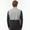 Adidas A532 Men's Textured Mixed Media Quarter-Zip Pullover