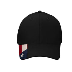 Kati AM350S Full Twill Hat with Woven Flag on Visor - 