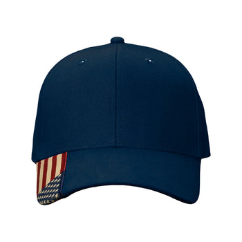 Kati AM350S Full Twill Hat with Woven Flag on Visor