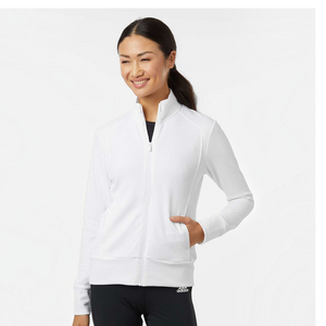Adidas A1007 Women's Ultimate365 Textured Full-Zip Jacket - 