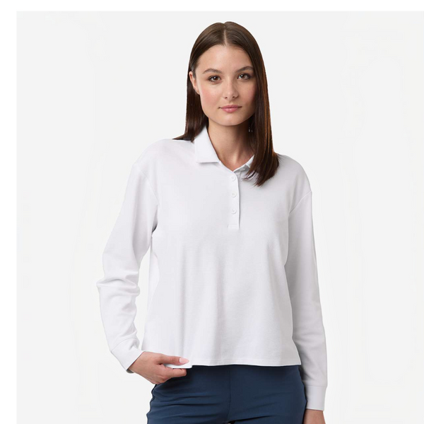Adidas A1008 Women's Beyond Long Sleeve Loose Polo