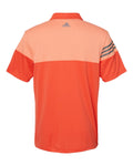 Adidas A213 Heathered 3-Stripes Colorblocked Polo