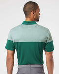 Adidas A213 Heathered 3-Stripes Colorblocked Polo