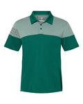 Adidas A213 Heathered 3-Stripes Colorblocked Polo