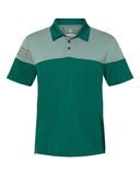 Adidas A213 Heathered 3-Stripes Colorblocked Polo