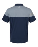 Adidas A213 Heathered 3-Stripes Colorblocked Polo