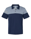 Adidas A213 Heathered 3-Stripes Colorblocked Polo