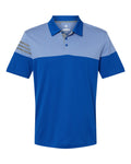 Adidas A213 Heathered 3-Stripes Colorblocked Polo