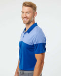 Adidas A213 Heathered 3-Stripes Colorblocked Polo