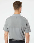 Adidas A213 Heathered 3-Stripes Colorblocked Polo