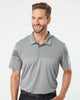 Adidas A213 Heathered 3-Stripes Colorblocked Polo