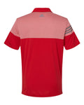 Adidas A213 Heathered 3-Stripes Colorblocked Polo