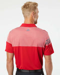 Adidas A213 Heathered 3-Stripes Colorblocked Polo