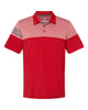 Adidas A213 Heathered 3-Stripes Colorblocked Polo