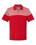 Adidas A213 Heathered 3-Stripes Colorblocked Polo