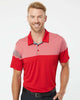 Adidas A213 Heathered 3-Stripes Colorblocked Polo
