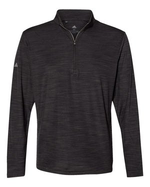 Adidas A475 Lightweight Mélange Quarter-Zip Pullover - 